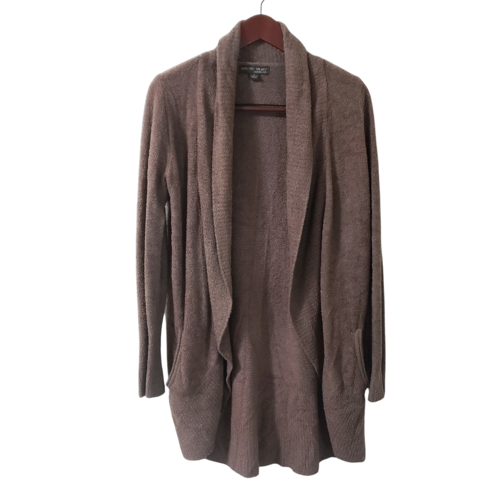 Barefoot Dreams Cozychic Lite Circle Cardigan Sz Small Brown Style#423